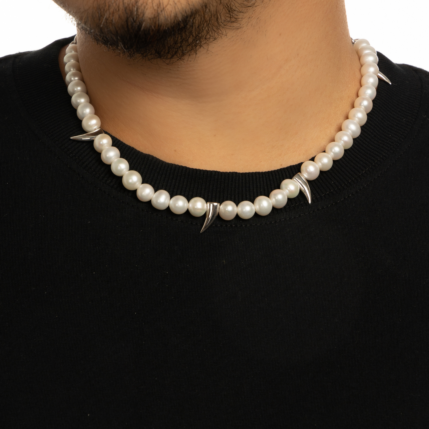 Player Diente Necklace, 925 Sterling Silver