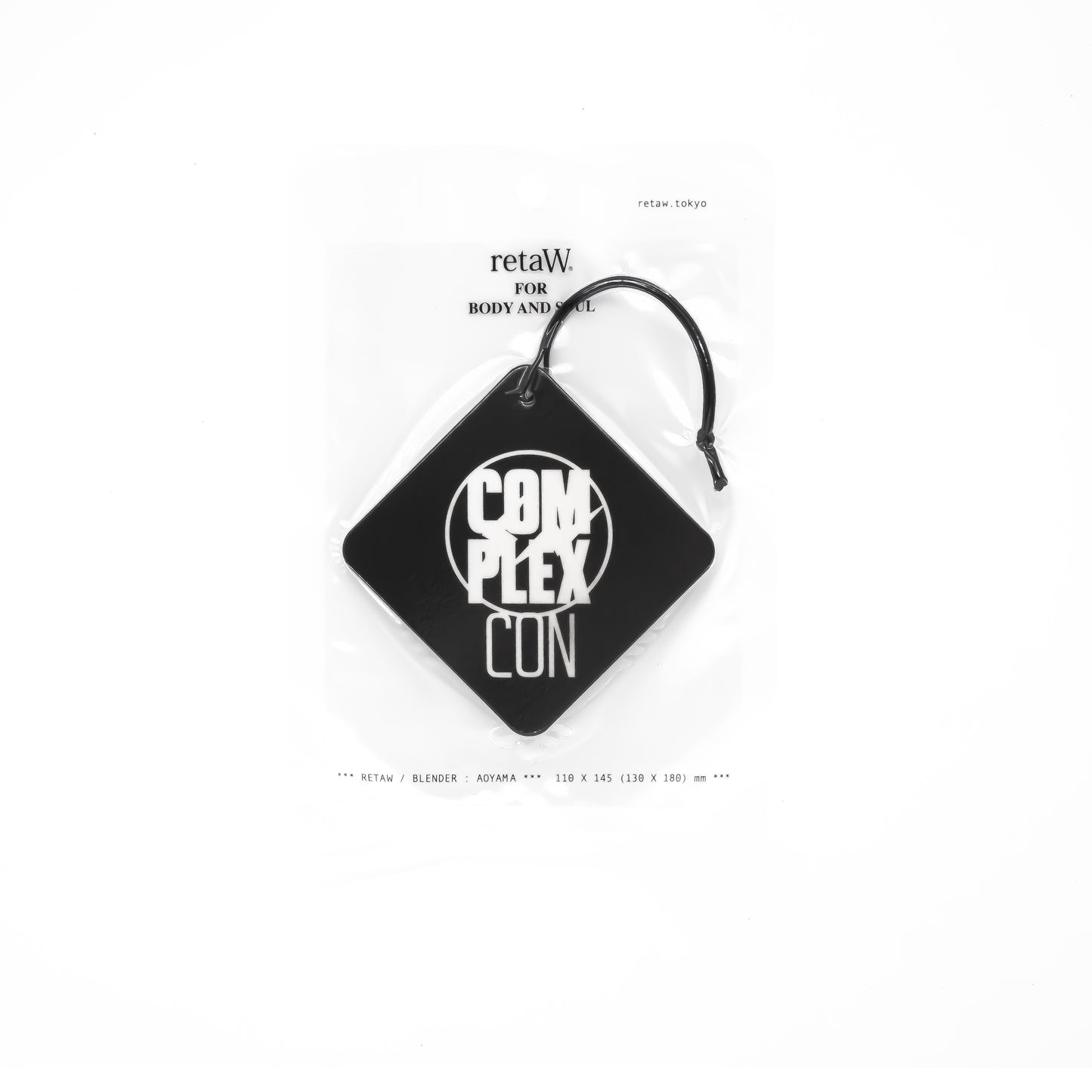 retaW x fragment design x ComplexCon Car Tag (Black)