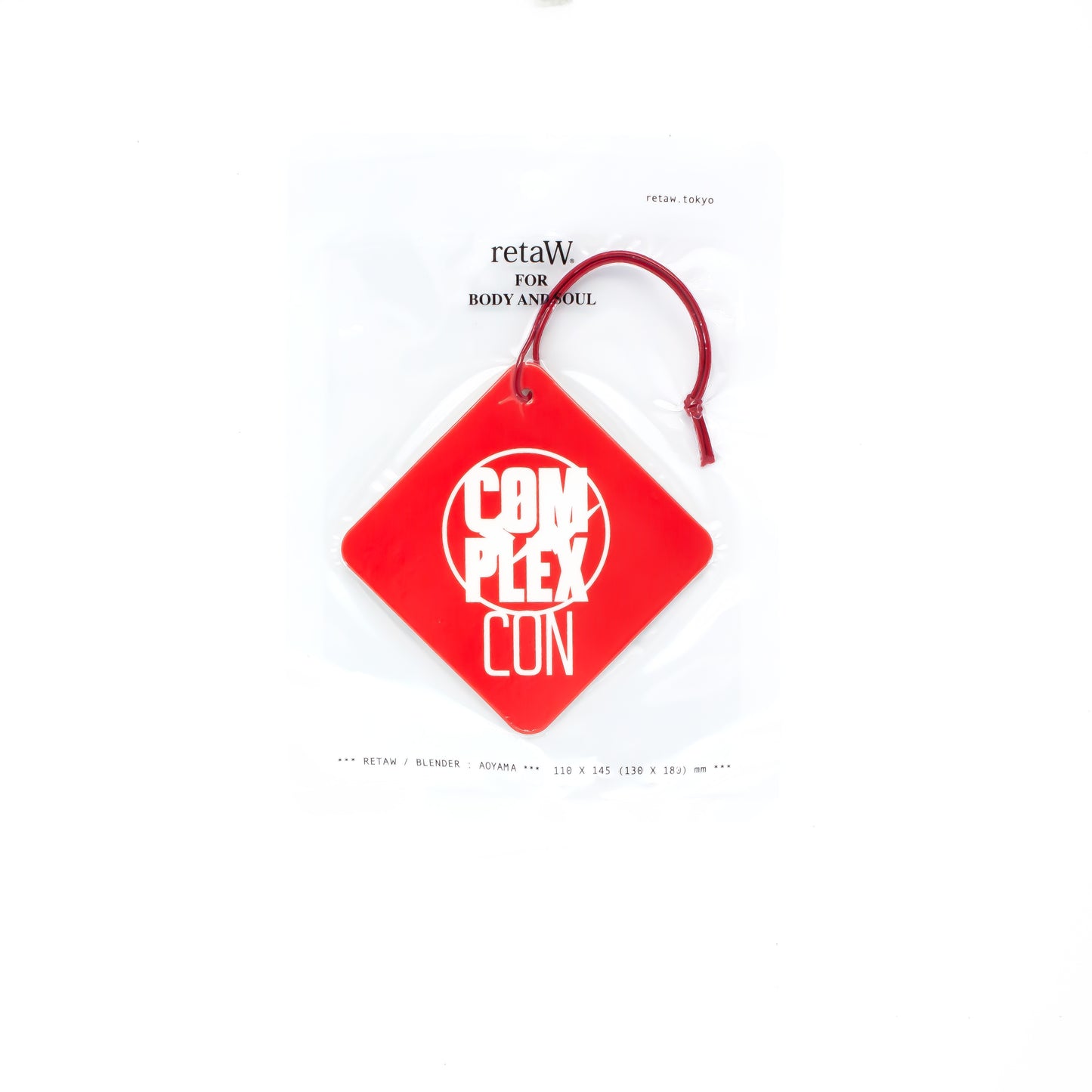 retaW x fragment design x ComplexCon Car Tag (Red)