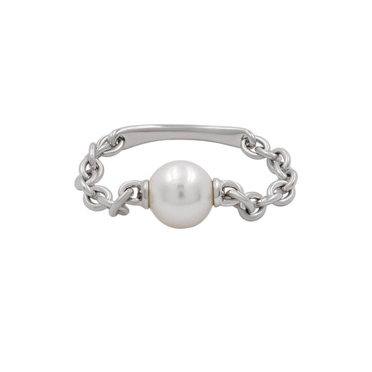 men's pearl ring.
