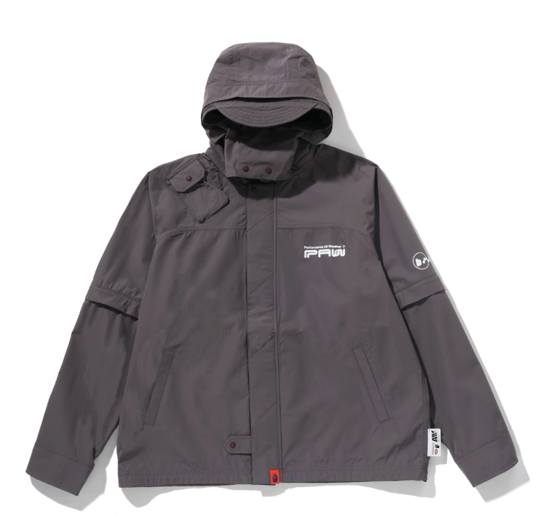 BAPE BY KAZUKI KURAISHI 3L DETACHABLE HOODED RAIN JACKET