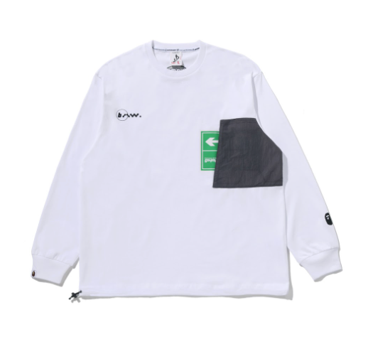 BAPE BY KAZUKI KURAISHI “EXIT” POCKET LS TEE
