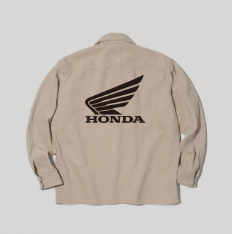 HONDA × SWJP 1/1 CUSTOM CORDUROY ZIP UP SHIRT (Large)